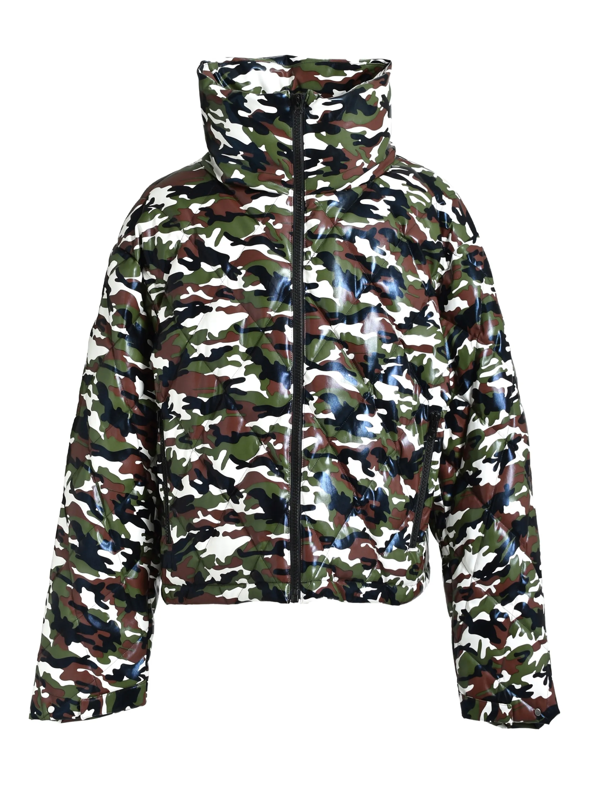 Куртка с воротником-воронкой и камуфляжным принтом Breath, зеленый
Куртка с воротником-воронкой и камуфляжным принтом Breath, зеленый