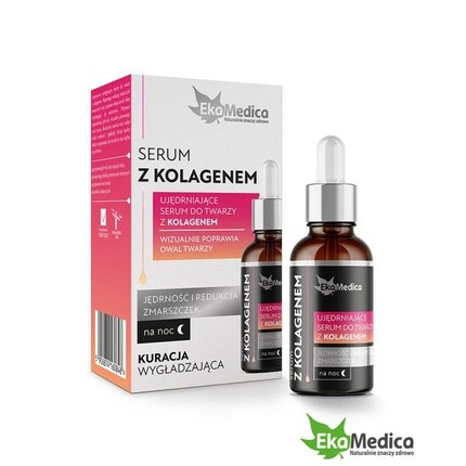 Ночная сыворотка для лица с коллагеном, гиалуроновой кислотой и витамином С 20 мл Ekamedica
Ночная сыворотка для лица с коллагеном, гиалуроновой кислотой и витамином С 20 мл Ekamedica