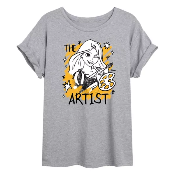 Футболка большого размера с изображением принцессы Рапунцель для младших классов Disney, серый
Футболка большого размера с изображением принцессы Рапунцель для младших классов Disney, серый