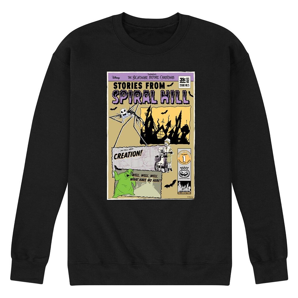 Мужской флисовый свитшот Disney's The Nightmare Before Christmas Spiral Hill, черный
Мужской флисовый свитшот Disney's The Nightmare Before Christmas Spiral Hill, черный