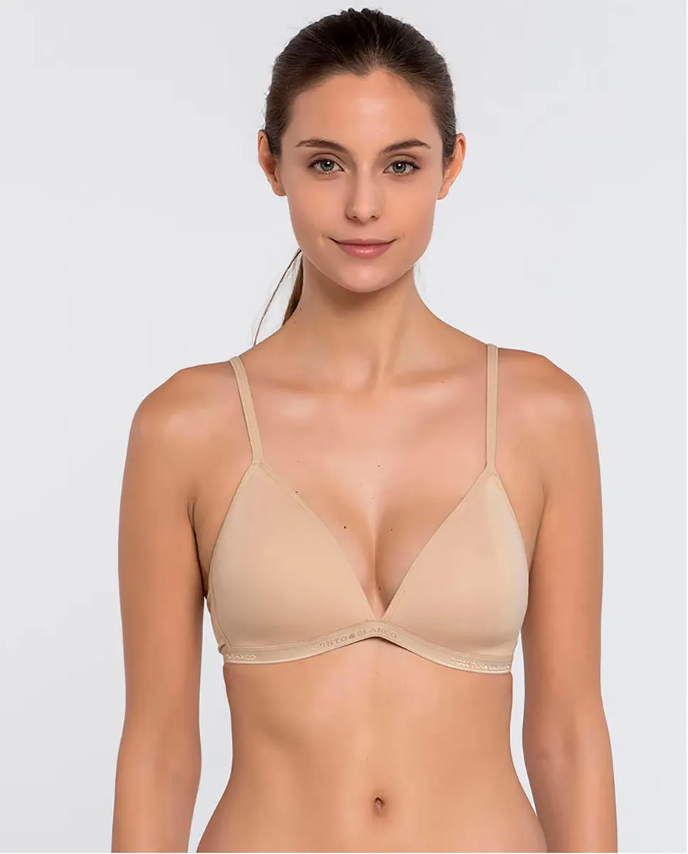 Хлопковый бюстгальтер-треугольник без косточек Punto Blanco, бежевый
Хлопковый бюстгальтер-треугольник без косточек Punto Blanco, бежевый