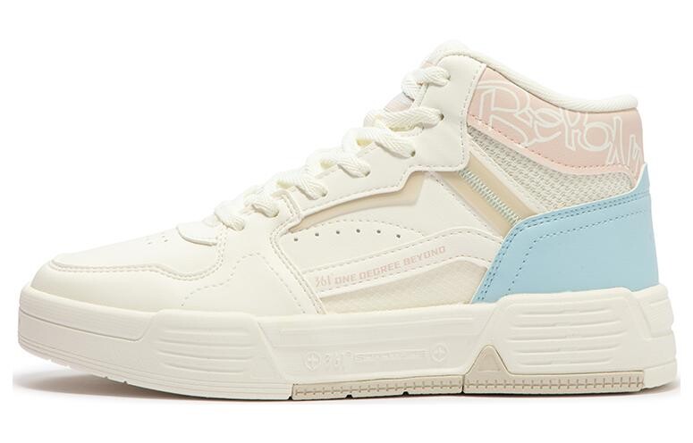 Кеды, скейтборд обувь женская высокая 361°, белый/розовый
Кеды, скейтборд обувь женская высокая 361°, белый/розовый