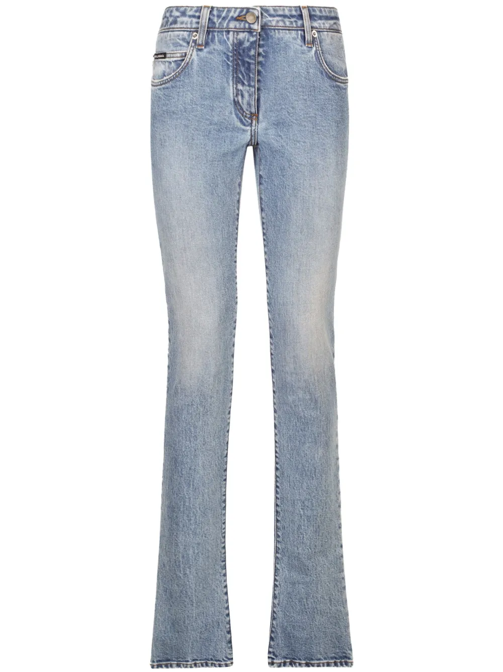 Джинсы bootcut с заниженной талией и логотипом DOLCE & GABBANA, синий 
Джинсы bootcut с заниженной талией и логотипом DOLCE & GABBANA, синий