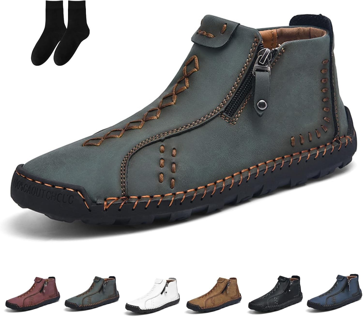 Мужские повседневные кожаные туфли с ручной работой, на щиколотку, с боковой молнией, средней посадки, слипоны, лоферы для ходьбы, вождения, износостойкие туристические ботинки Generic, темно-зеленый
Мужские повседневные кожаные туфли с ручной работой, на щиколотку, с боковой молнией, средней посадки, слипоны, лоферы для ходьбы, вождения, износостойкие туристические ботинки Generic, темно-зеленый