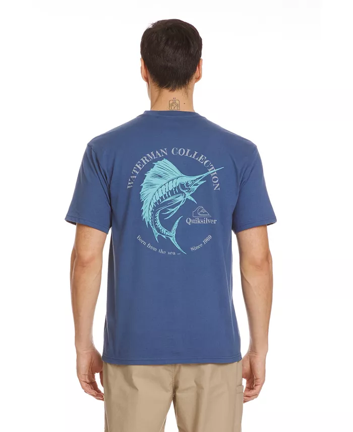 Футболка Quiksilver Men's Marley Quiksilver Waterman, синий 
Футболка Quiksilver Men's Marley Quiksilver Waterman, синий