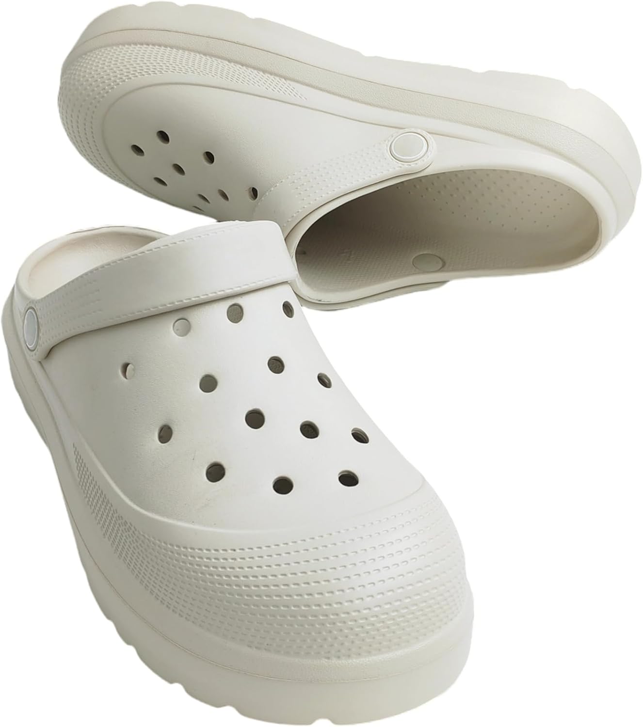 Дышащие сабо PXPUIQ - легкие и противоскользящие шлепанцы для дома, сада и пляжа для женщин и мужчин - модные унисекс-сандалии для комфортной носки, слоновая кость
Дышащие сабо PXPUIQ - легкие и противоскользящие шлепанцы для дома, сада и пляжа для женщин и мужчин - модные унисекс-сандалии для комфортной носки, слоновая кость