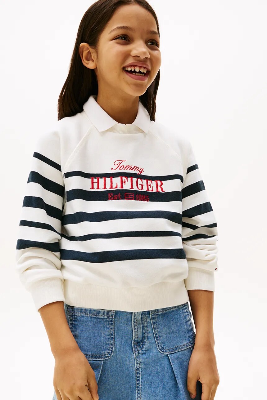 Детская толстовка Tommy Hilfiger, белый 
Детская толстовка Tommy Hilfiger, белый