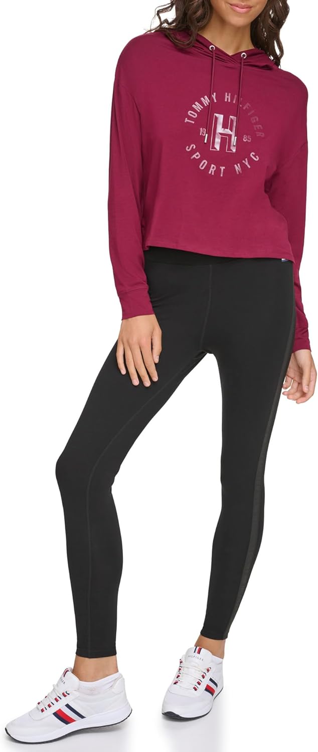 Женская легкая укороченная толстовка с капюшоном Tommy Hilfiger с монохромным логотипом, Beet Red
Женская легкая укороченная толстовка с капюшоном Tommy Hilfiger с монохромным логотипом, Beet Red