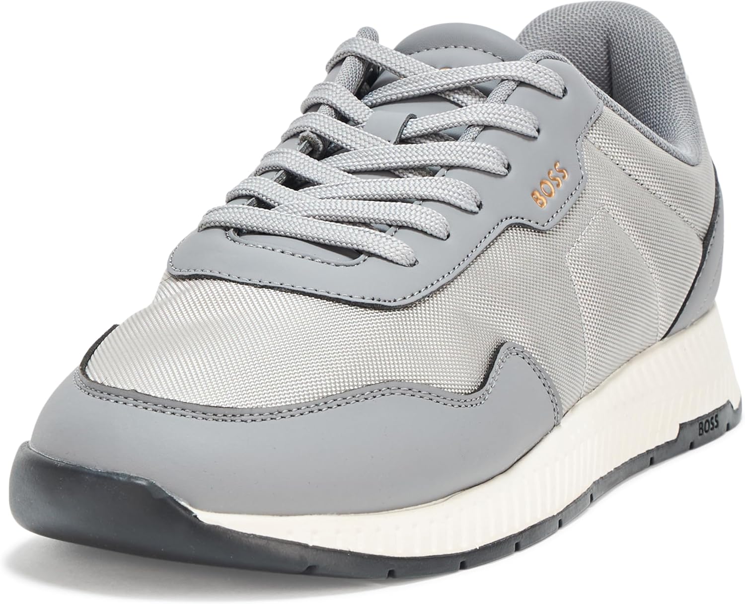 BOSS мужские кроссовки на шнуровке из титанового нейлонового микса, Grey Microchip
BOSS мужские кроссовки на шнуровке из титанового нейлонового микса, Grey Microchip