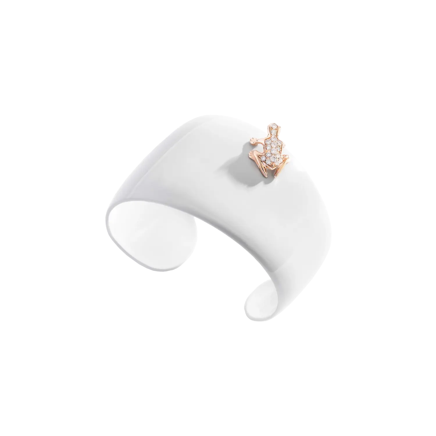 Браслет-кафф Dada Arrigoni Happy frog белый с розовым золотом и бриллиантами
Браслет-кафф Dada Arrigoni Happy frog белый с розовым золотом и бриллиантами