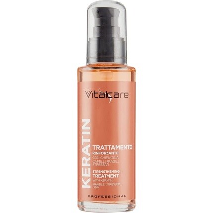 Кератиновое укрепляющее средство для ломких и севших волос с кератином 100мл, Vitalcare
Кератиновое укрепляющее средство для ломких и севших волос с кератином 100мл, Vitalcare