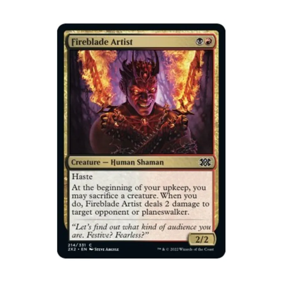 CCG Художник огненного клинка (клавиша C), MTG - Double Masters 2022
CCG Художник огненного клинка (клавиша C), MTG - Double Masters 2022