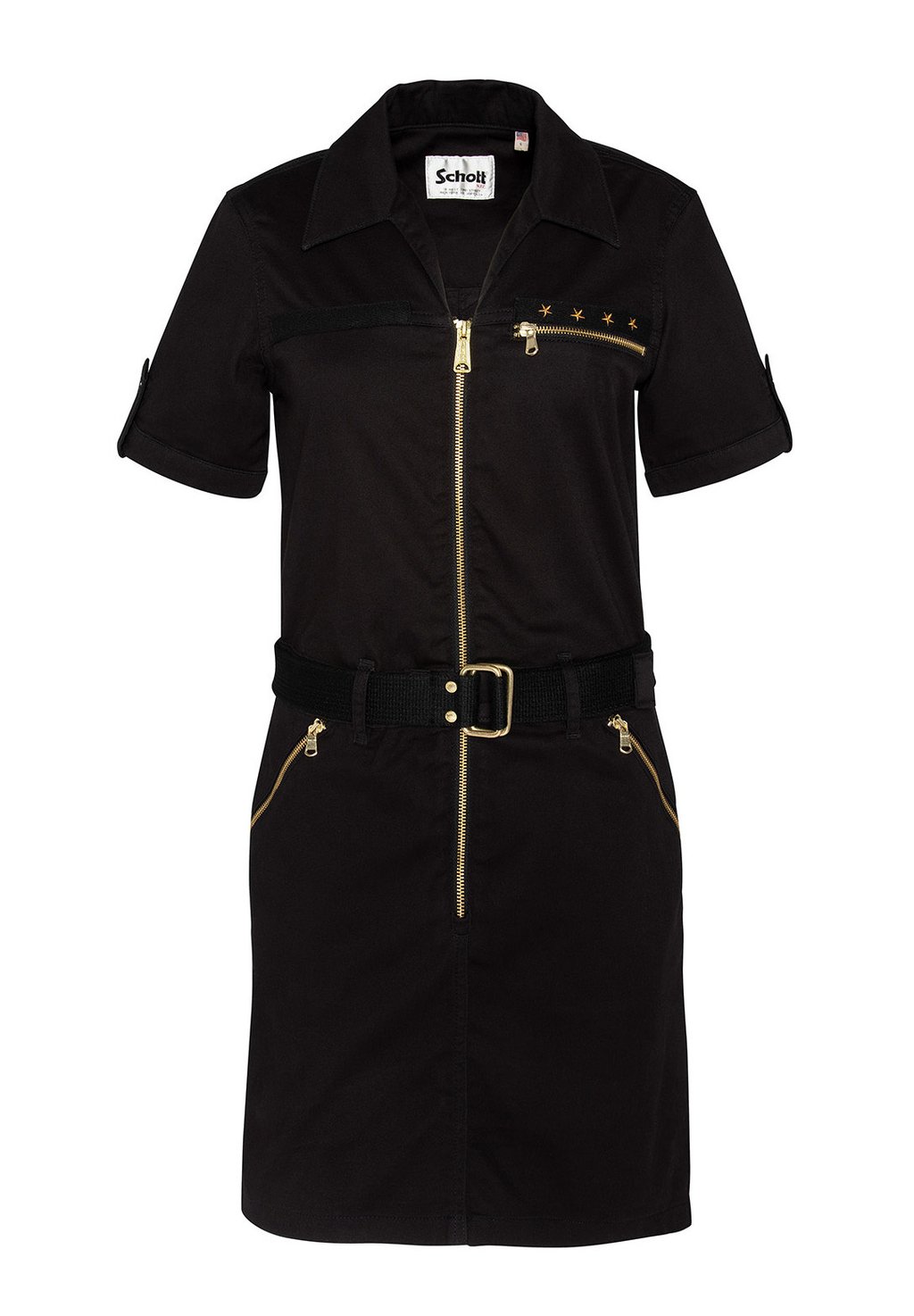 Платье-рубашка Schott, черный
Платье-рубашка Schott, черный