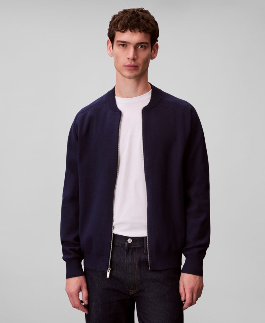Мужская куртка-бомбер из технологичного трикотажа Calvin Klein, Dark Sapphire
Мужская куртка-бомбер из технологичного трикотажа Calvin Klein, Dark Sapphire