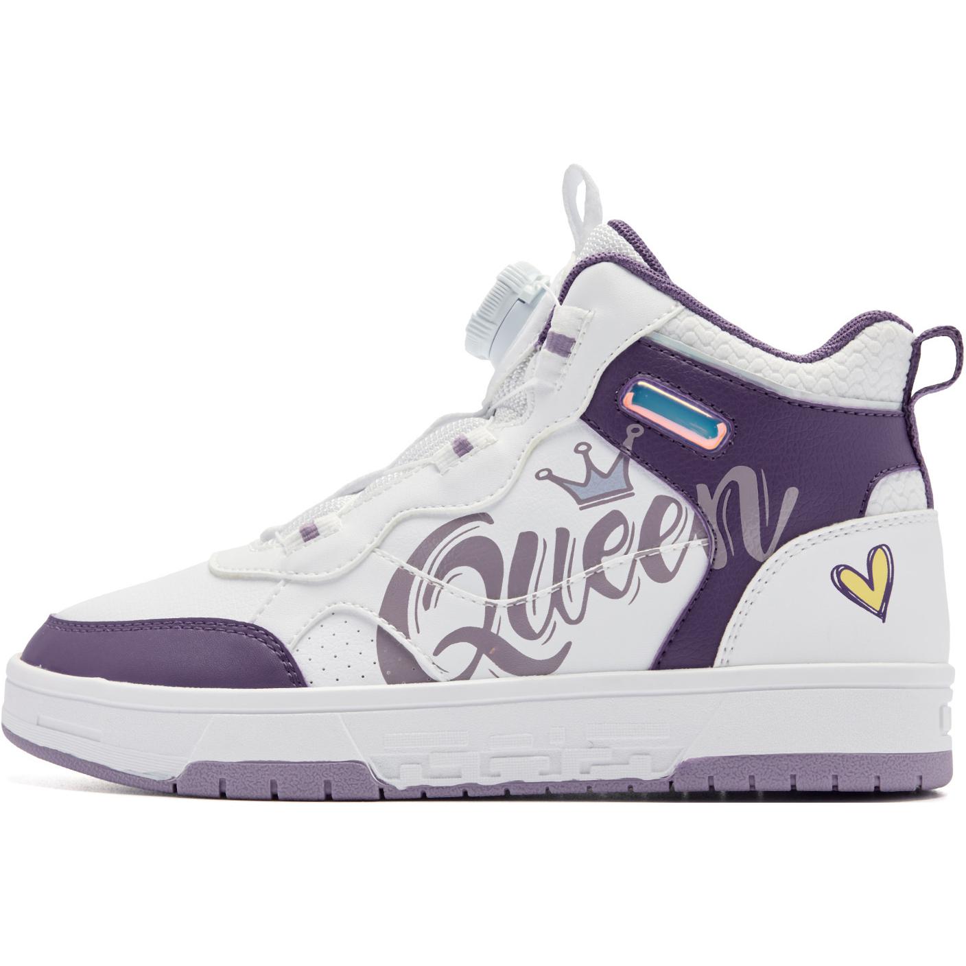 QIAODAN Противоскользящие износостойкие высокие детские кроссовки для скейтбординга white purple для подростков
QIAODAN Противоскользящие износостойкие высокие детские кроссовки для скейтбординга white purple для подростков