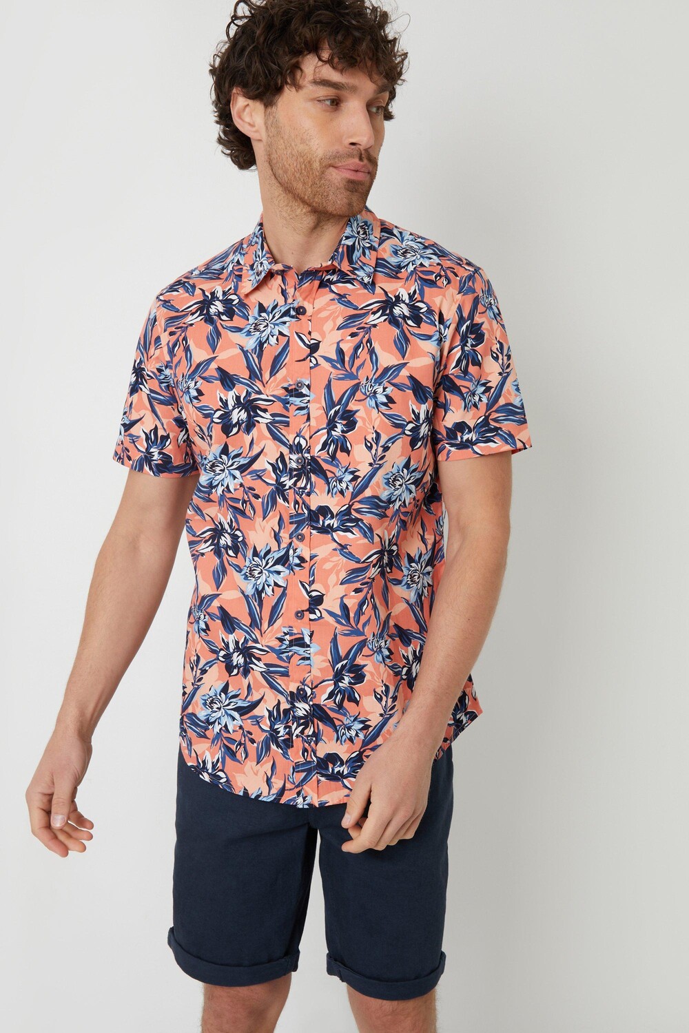 Рубашка с коротким рукавом из хлопка с цветочным принтом 'Latham' Threadbare, оранжевый
Рубашка с коротким рукавом из хлопка с цветочным принтом 'Latham' Threadbare, оранжевый