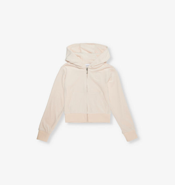 Велюровая толстовка с капюшоном на молнии с тональной вышивкой 7-16 лет Juicy Couture, бежевый
Велюровая толстовка с капюшоном на молнии с тональной вышивкой 7-16 лет Juicy Couture, бежевый