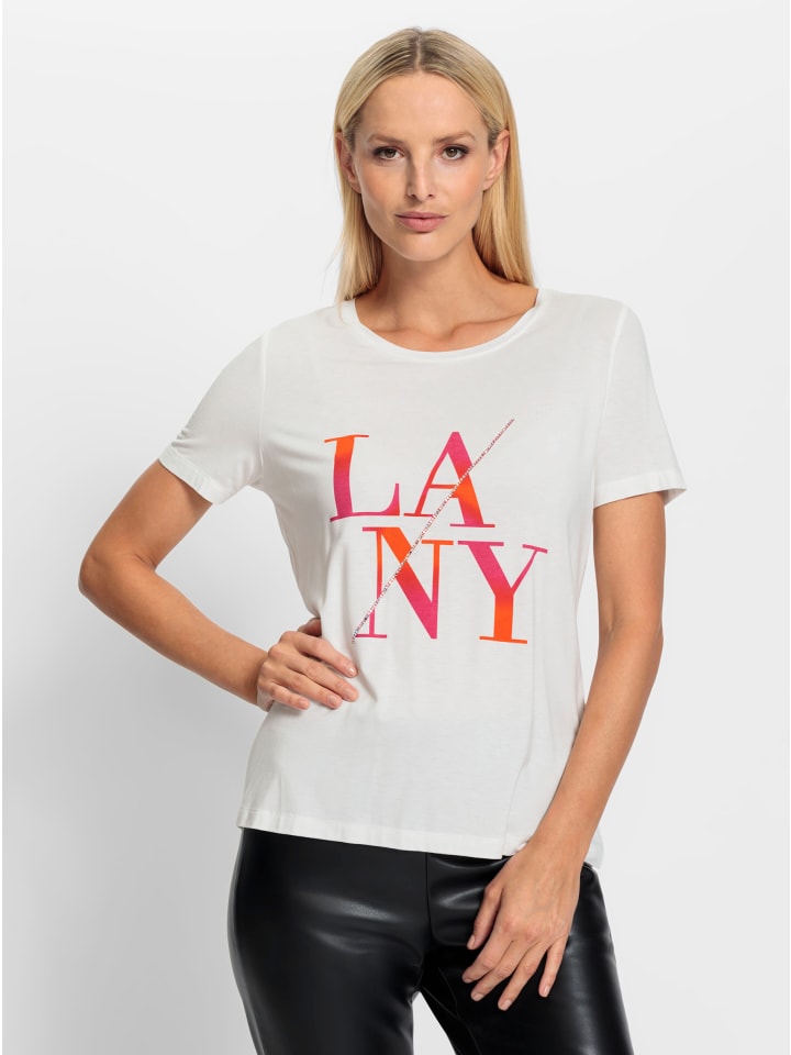 Белая рубашка с круглым вырезом Heine
Белая рубашка с круглым вырезом Heine