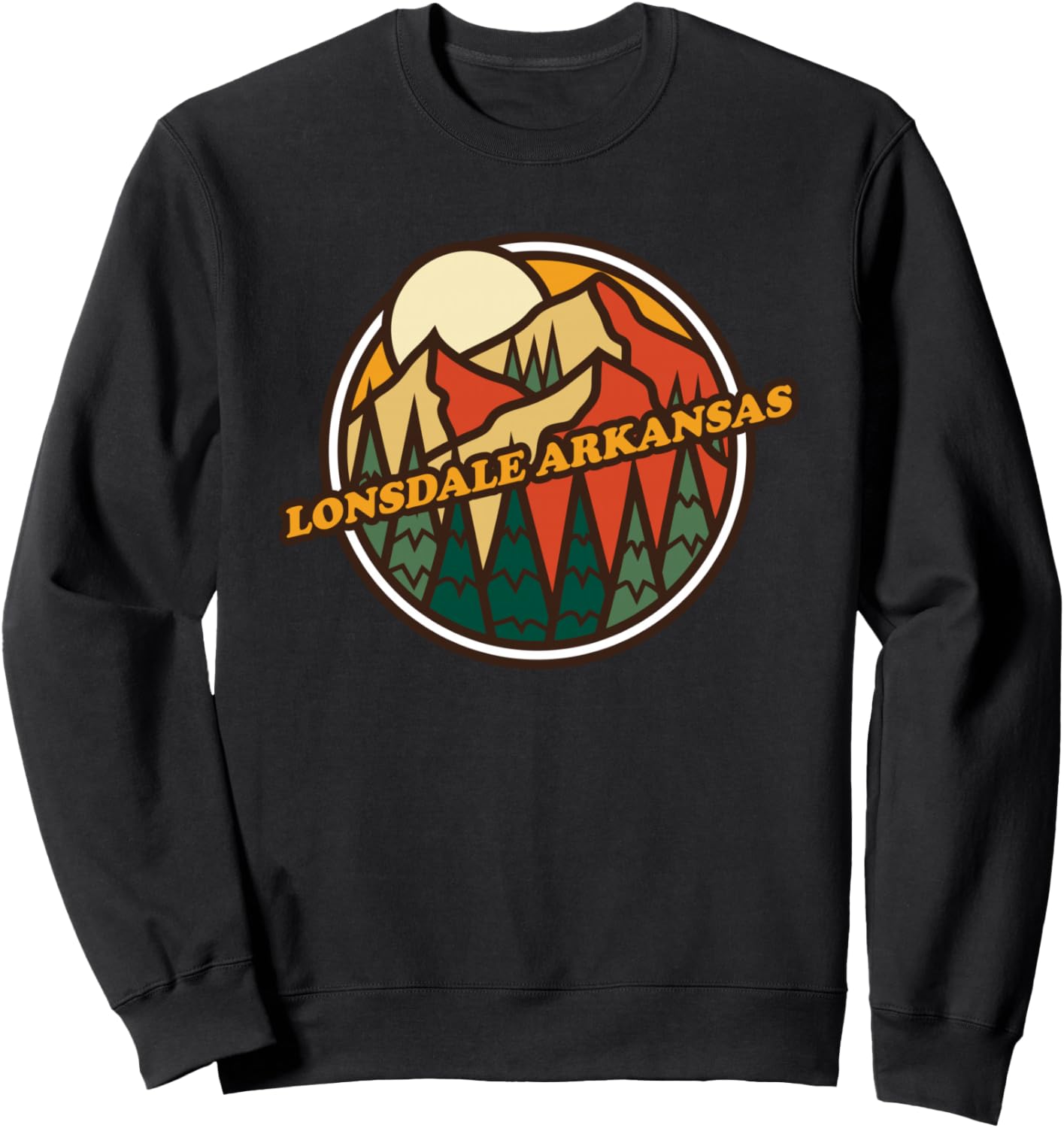 Винтажная толстовка с принтом, посвященная горным походам, из Лонсдейла, Арканзас Retro Lonsdale Arkansas Home State Traveller Gift, черный
Винтажная толстовка с принтом, посвященная горным походам, из Лонсдейла, Арканзас Retro Lonsdale Arkansas Home State Traveller Gift, черный