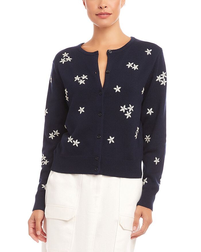 Украшенный кардиган-свитер Karen Kane, синий
Украшенный кардиган-свитер Karen Kane, синий