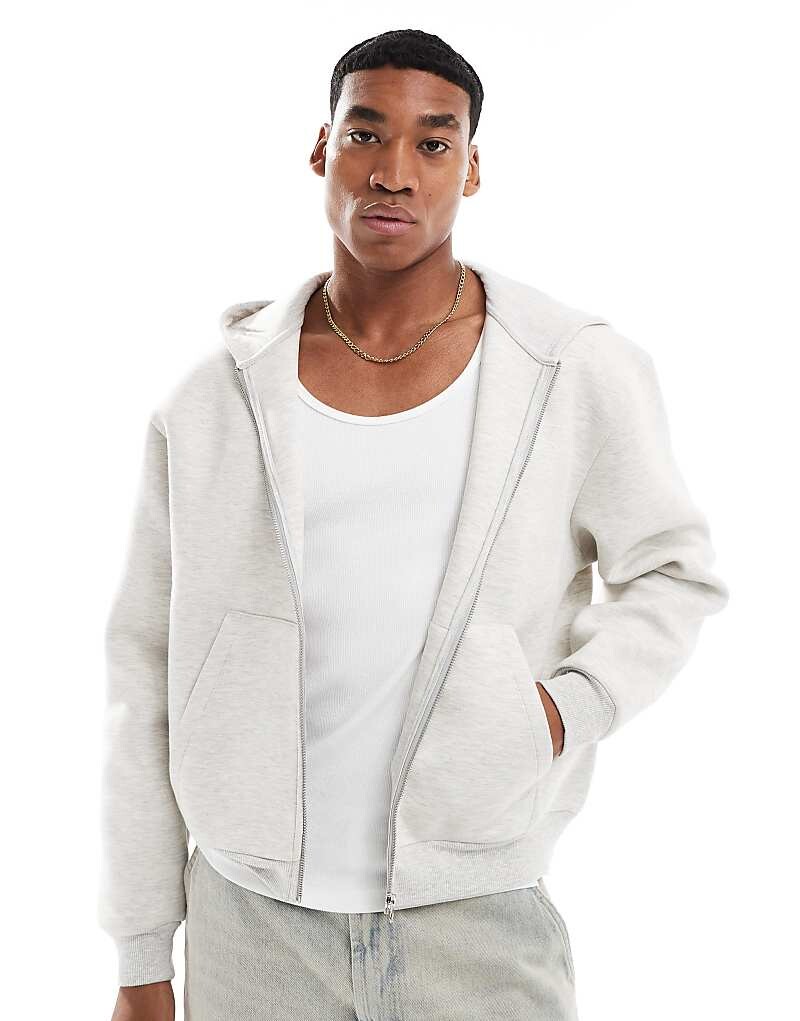Серый меланжевый худи свободного кроя на молнии ASOS DESIGN
Серый меланжевый худи свободного кроя на молнии ASOS DESIGN