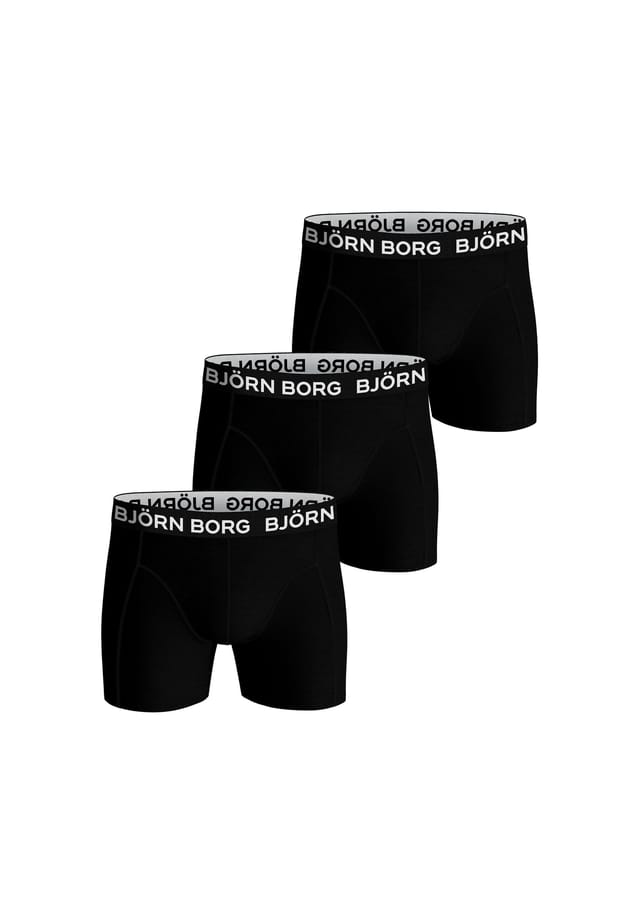 Боксеры комплект из 3 шт. - хлопковые стрейч-шорты трусы с большим логотипом хлопок Björn Borg, черный 
Боксеры комплект из 3 шт. - хлопковые стрейч-шорты трусы с большим логотипом хлопок Björn Borg, черный