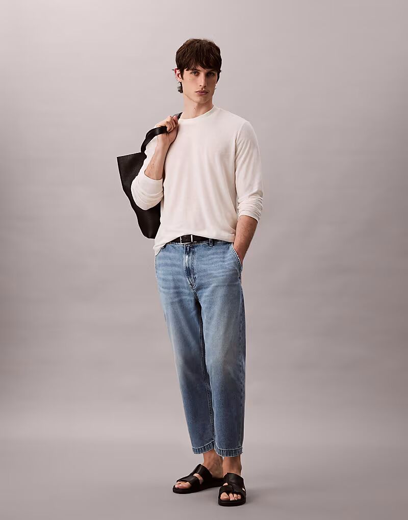 Зауженные джинсы Jeans 90-х годов, выбеленные на солнце Calvin Klein Jeans
Зауженные джинсы Jeans 90-х годов, выбеленные на солнце Calvin Klein Jeans