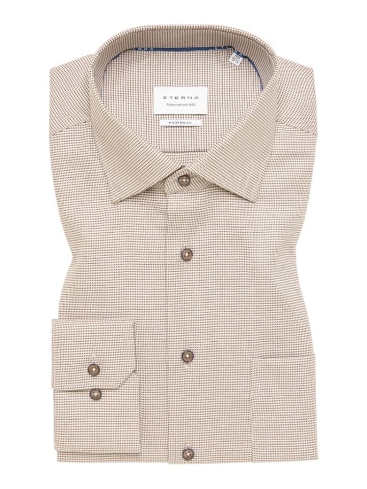 Рубашка с длинным рукавом Eterna, песочный
Рубашка с длинным рукавом Eterna, песочный