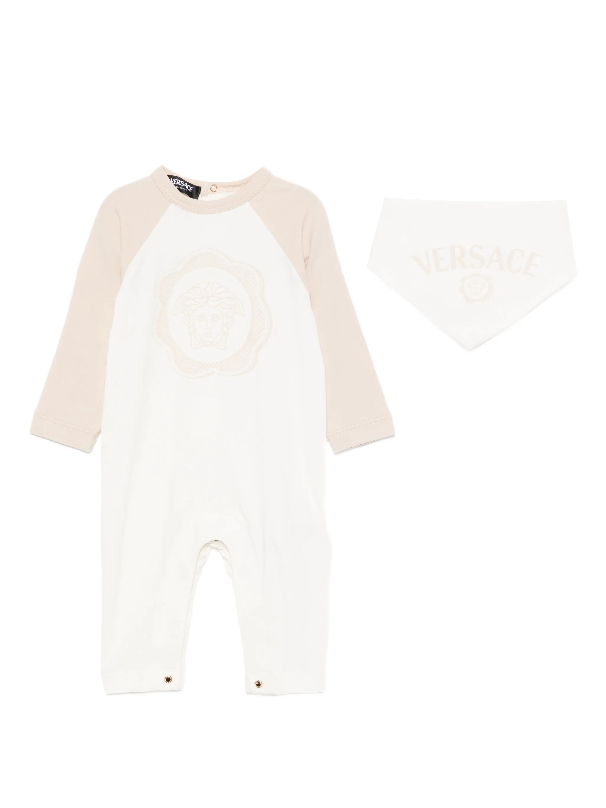 Ромпер с логотипом Versace Kids, белый
Ромпер с логотипом Versace Kids, белый