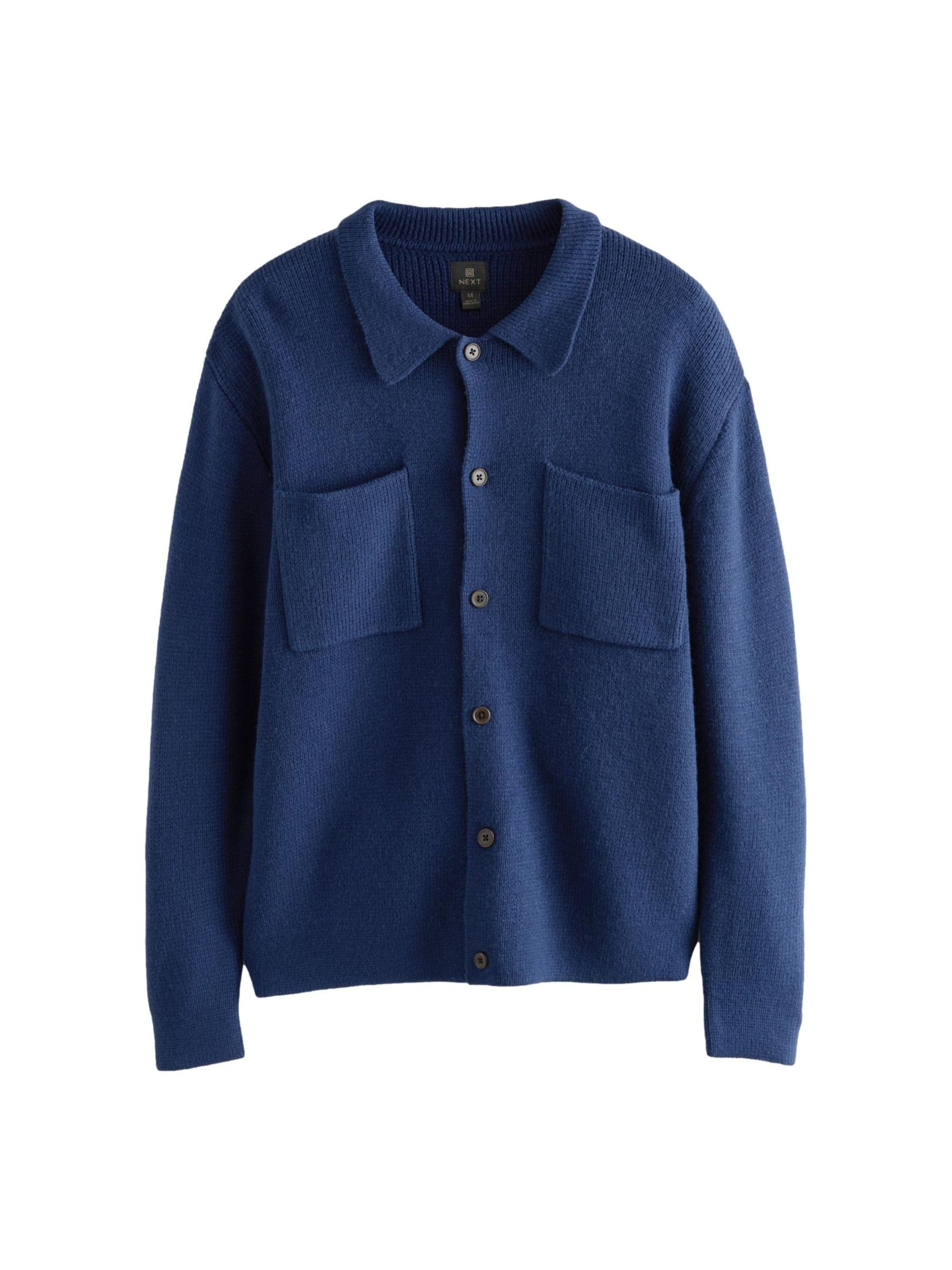 Next Вязаный кардиган в морском синем
Next Вязаный кардиган в морском синем