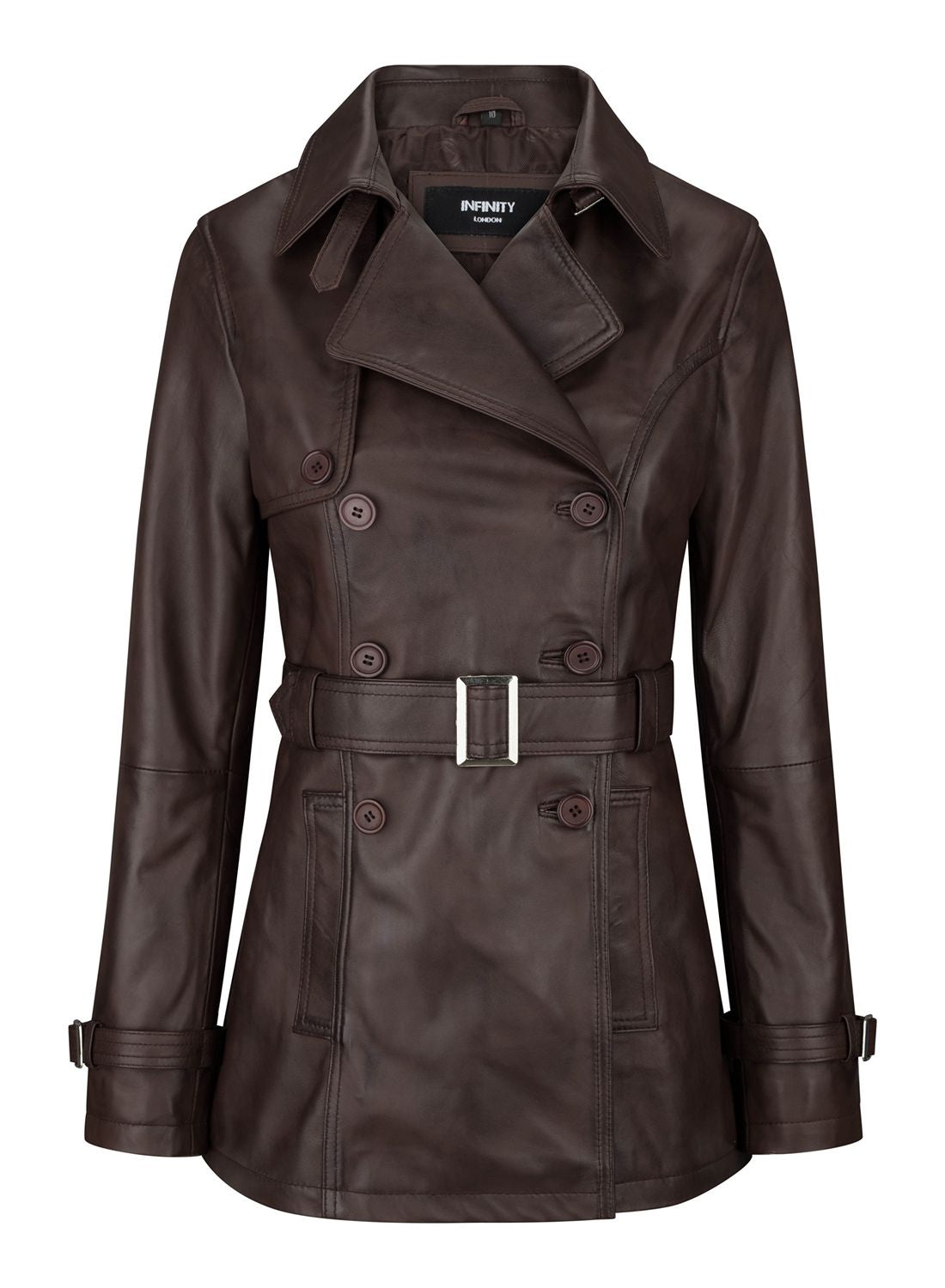 Короткая байкерская кожаная куртка TruClothing, коричневый
Короткая байкерская кожаная куртка TruClothing, коричневый