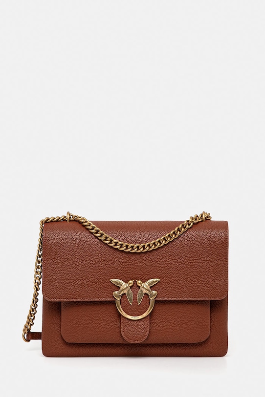 Кожаная сумка Pinko, коричневый
Кожаная сумка Pinko, коричневый