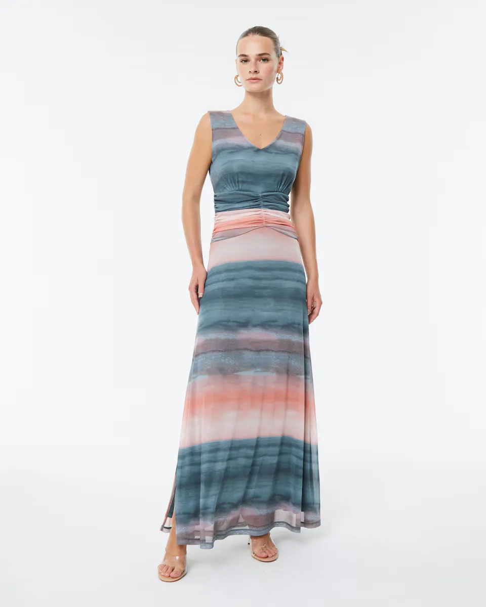 Длинное платье без рукавов из тюля с принтом Paz Torras, синий
Длинное платье без рукавов из тюля с принтом Paz Torras, синий