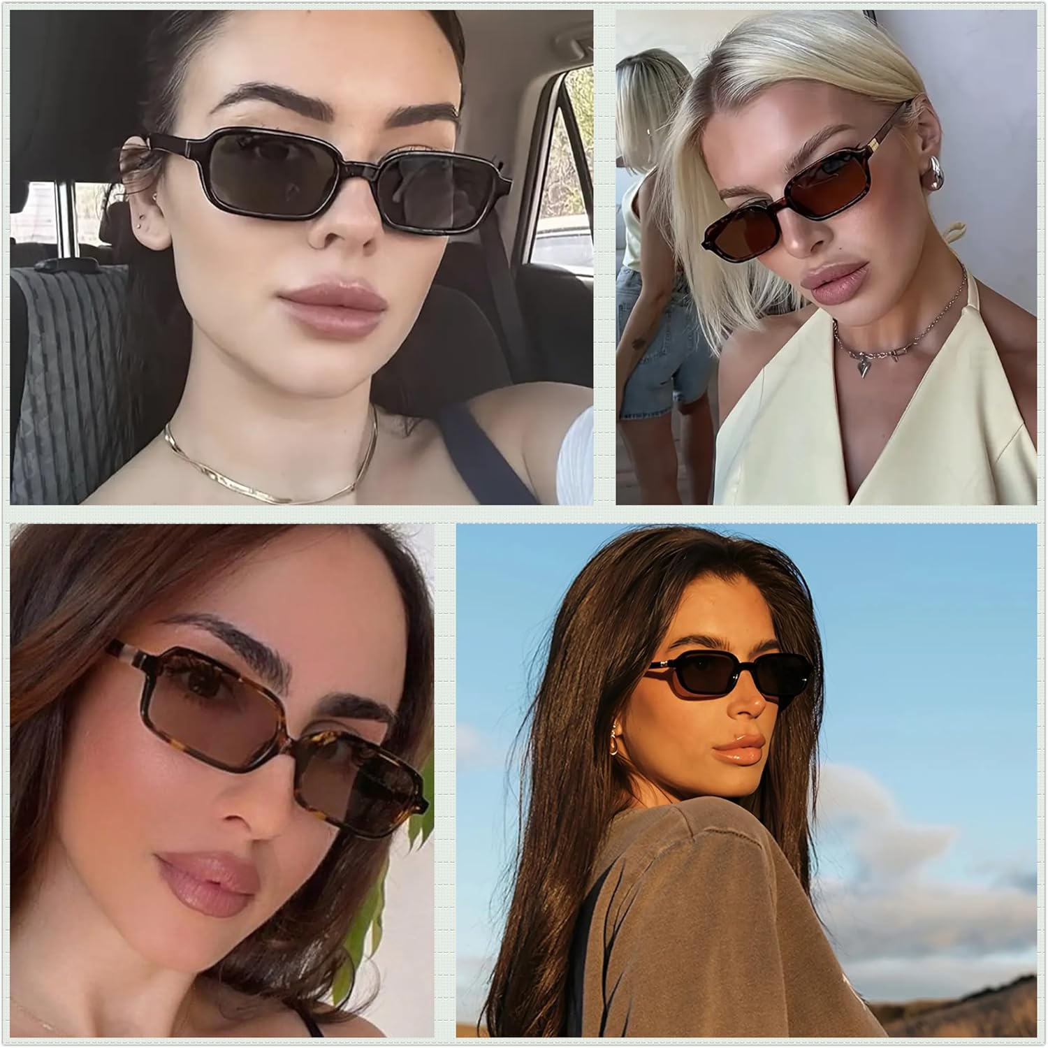 Солнцезащитные очки в стиле ретро, прямоугольные, для женщин и мужчин, винтажные, узкие, модные, маленькие, квадратные, в стиле 90-х, с защитой от УФ-излучения pipajoy, Tortoise Frame - Brown Lens
Солнцезащитные очки в стиле ретро, прямоугольные, для женщин и мужчин, винтажные, узкие, модные, маленькие, квадратные, в стиле 90-х, с защитой от УФ-излучения pipajoy, Tortoise Frame - Brown Lens