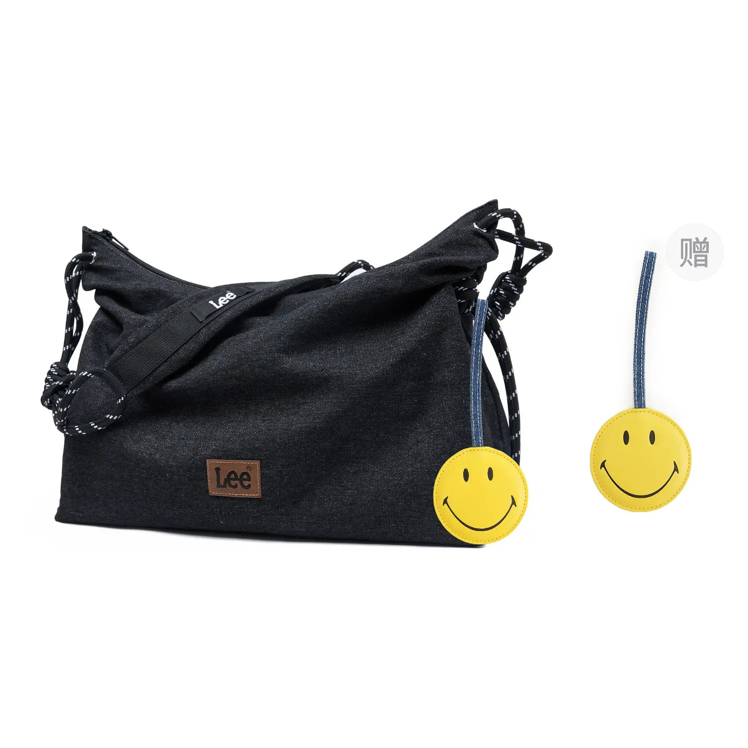 Lee Джимовая американская винтажная сумка через плечо, средняя унисекс джимсовая синяя/черная/хаки, Black+Smiley Face Pendant
Lee Джимовая американская винтажная сумка через плечо, средняя унисекс джимсовая синяя/черная/хаки, Black+Smiley Face Pendant