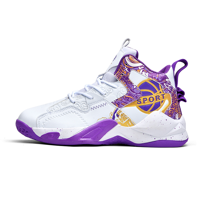 Black-tailed deer Термоамортизирующие устойчивые к истиранию и скольжению баскетбольные кроссовки Black Tailed Deer Unisex высокие бело-фиолетовые, цвет White Purple
Black-tailed deer Термоамортизирующие устойчивые к истиранию и скольжению баскетбольные кроссовки Black Tailed Deer Unisex высокие бело-фиолетовые, цвет White Purple