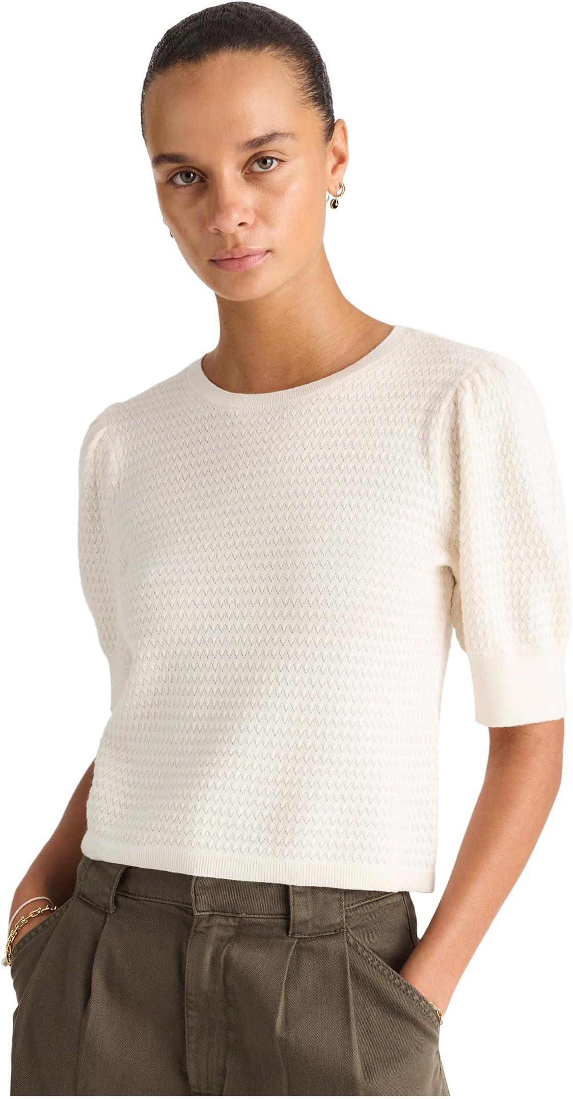 Женская футболка Diana Fem из мериносового шелка Madewell, Ivory
Женская футболка Diana Fem из мериносового шелка Madewell, Ivory