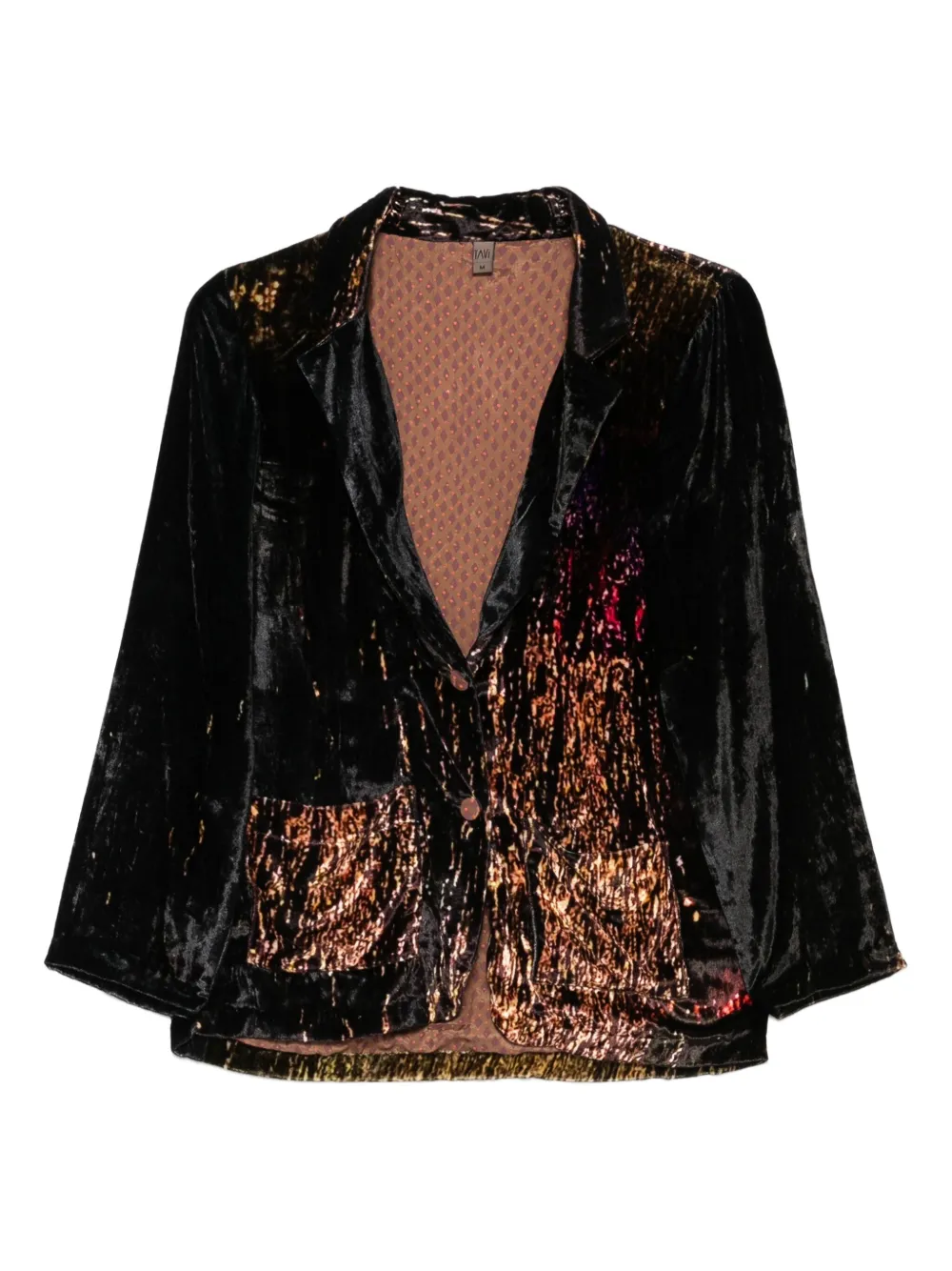 Куртка из шелкового бархата с металлическим эффектом YAVI, черный 
Куртка из шелкового бархата с металлическим эффектом YAVI, черный