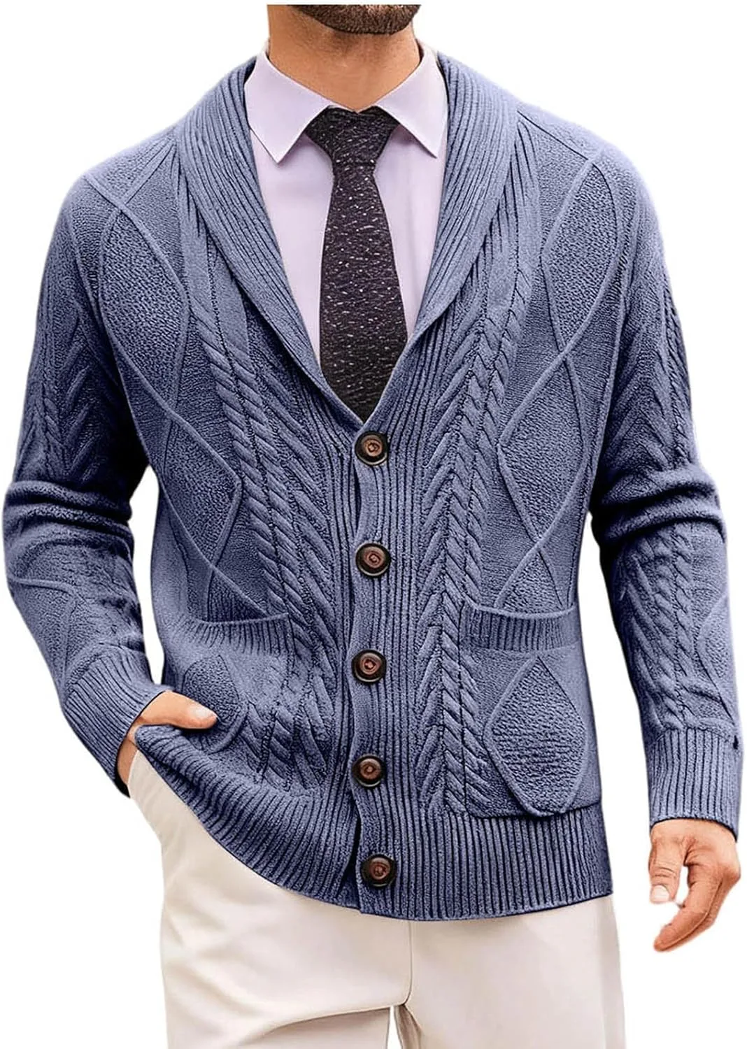 Стильный кардиган для мужской деловой повседневной одежды Cambkatl
Стильный кардиган для мужской деловой повседневной одежды Cambkatl
