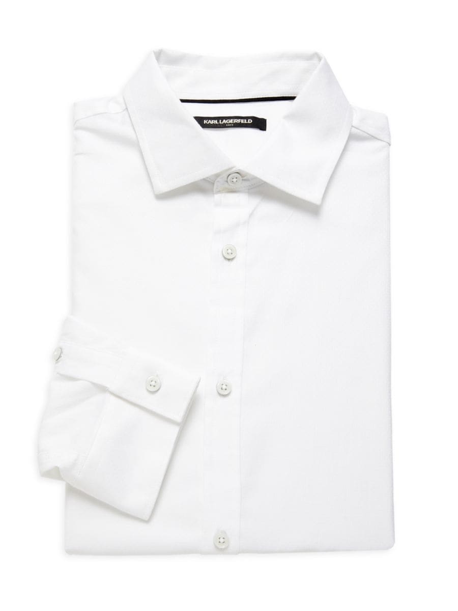 Рубашка современного кроя с узором Karl Lagerfeld Paris, белый
Рубашка современного кроя с узором Karl Lagerfeld Paris, белый