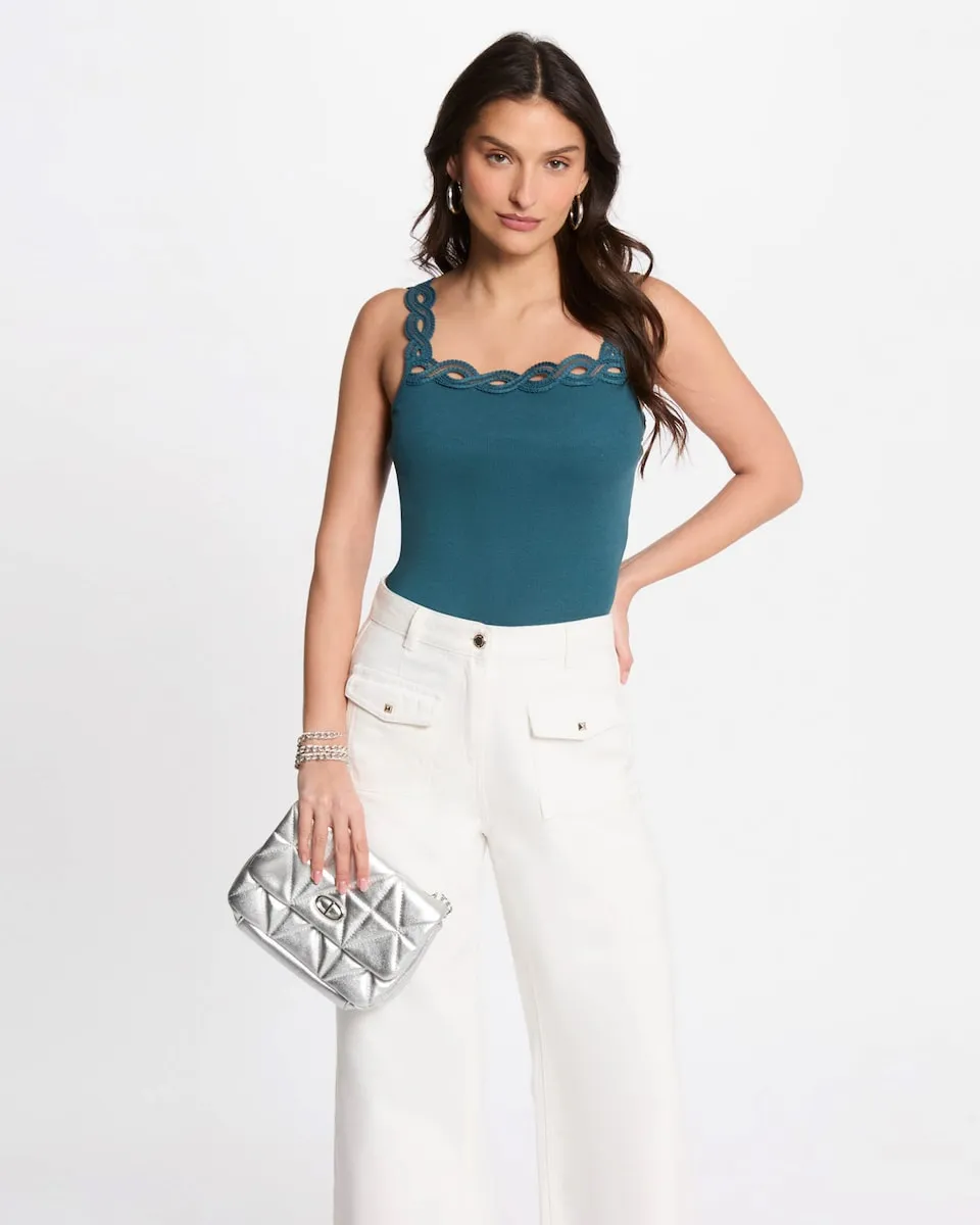 Женский топ с широкими лямками Morgan, синий
Женский топ с широкими лямками Morgan, синий