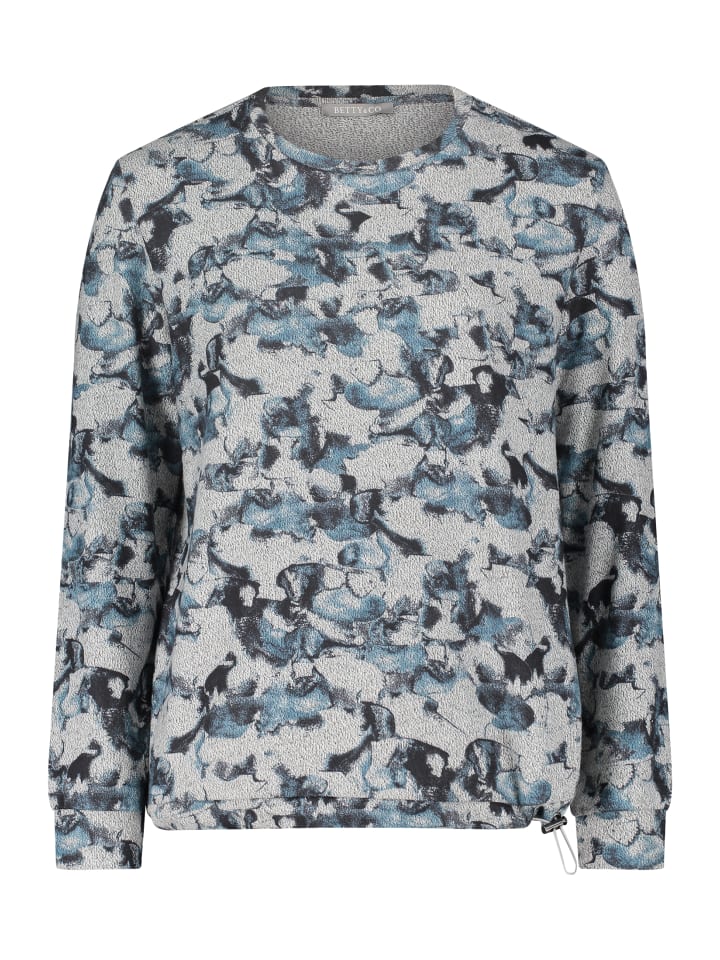 Повседневная рубашка с кулиской в сером/темно-синем цвете BETTY & CO
Повседневная рубашка с кулиской в сером/темно-синем цвете BETTY & CO