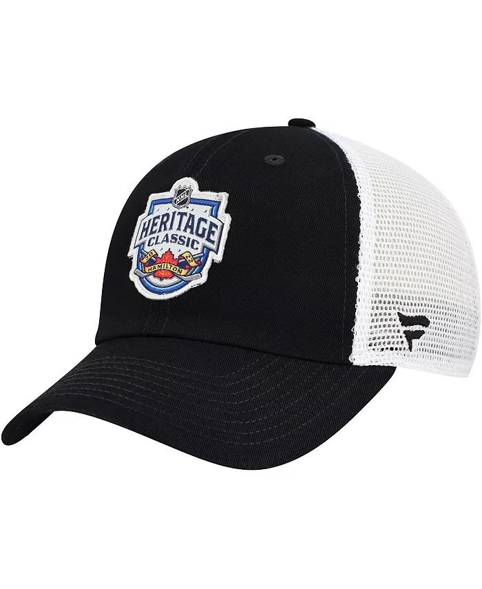 Мужская черно-белая регулируемая кепка Heritage Classic Trucker Fanatics
Мужская черно-белая регулируемая кепка Heritage Classic Trucker Fanatics