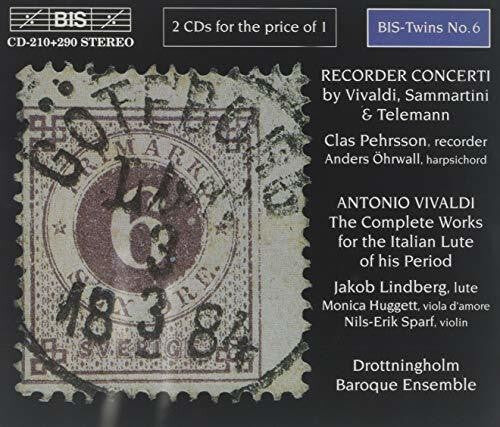 CD диск Vivaldi / Sammartini / Telemann / Pehrsson: Recorder Concerti / Lute Music
CD диск Vivaldi / Sammartini / Telemann / Pehrsson: Recorder Concerti / Lute Music