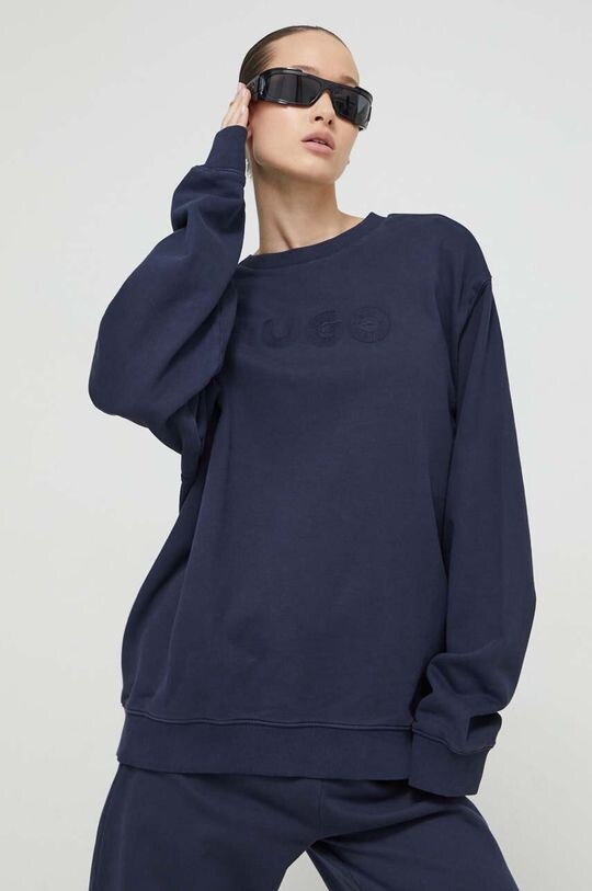 Хлопковая толстовка Hugo, темно-синий
Хлопковая толстовка Hugo, темно-синий