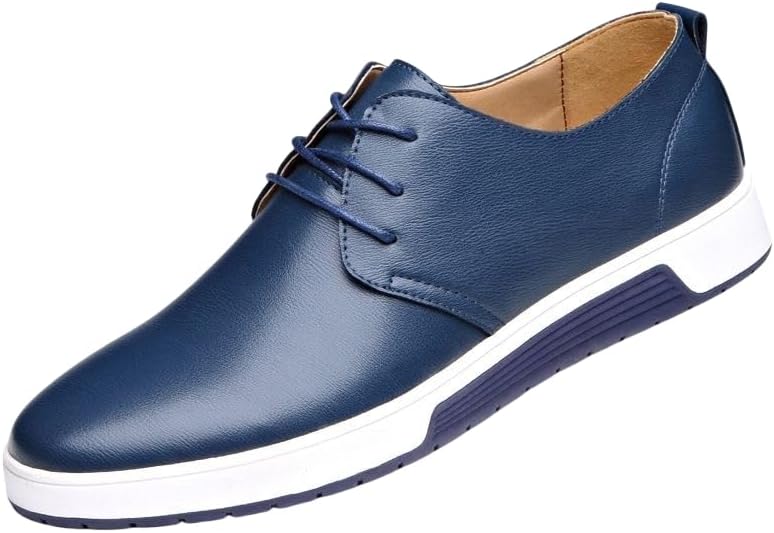 Мужские кожаные туфли большого размера - модные повседневные деловые с дизайном для работы и повседневной носки Hoalox, синий
Мужские кожаные туфли большого размера - модные повседневные деловые с дизайном для работы и повседневной носки Hoalox, синий