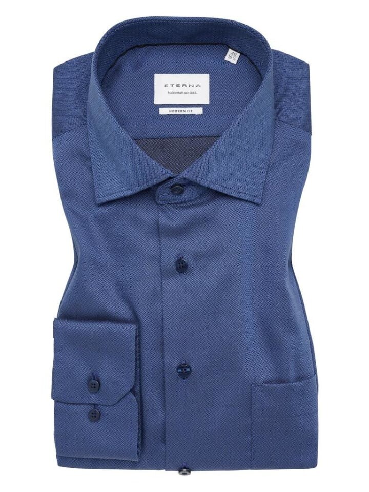 Рубашка Eterna Langarmhemd, цвет denim 
Рубашка Eterna Langarmhemd, цвет denim