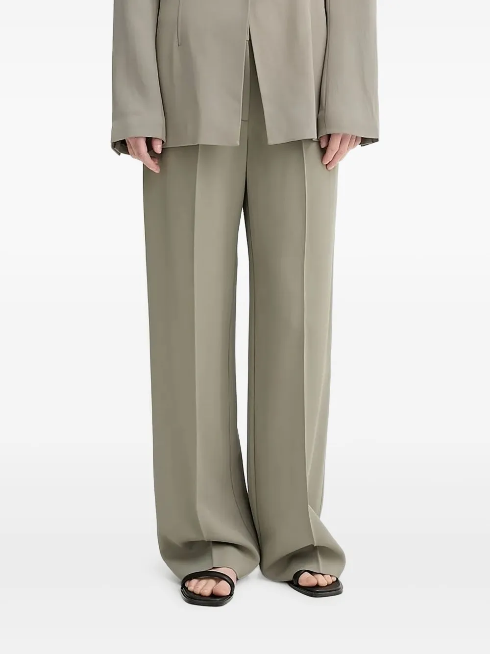 Широкие брюки со складками Samsoe Samsoe, зеленый
Широкие брюки со складками Samsoe Samsoe, зеленый