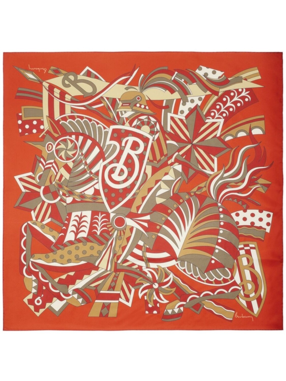 Шарф-карусель Burberry, оранжевый
Шарф-карусель Burberry, оранжевый