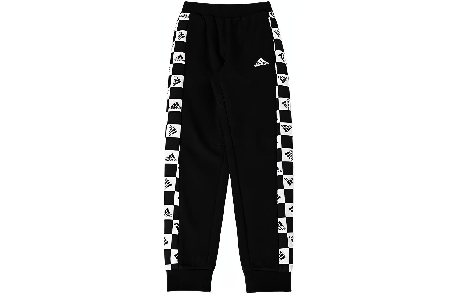 Детские трикотажные спортивные штаны Adidas, черный 
Детские трикотажные спортивные штаны Adidas, черный